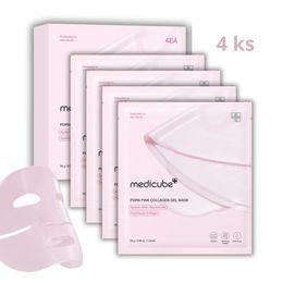 MEDICUBE Set hydrogelových masek PDRN Pink Collagen Gel Mask (4 ks)