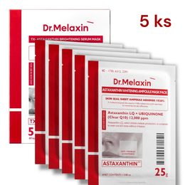 Dr. MELAXIN Set plátýnkových masek TX-Astaxanthin Brightening Serum Mask Set (5 ks x 25 g)