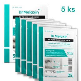 Dr. MELAXIN Set plátýnkových masek BP Pore Clear Mask Set (5 ks)