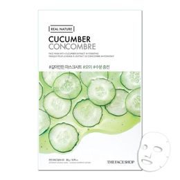 THE FACE SHOP Plátýnková maska Real Nature Sheet Mask Cucumber