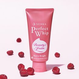 SHISEIDO SENKA Čisticí pleťová pěna Senka Perfect Whip Berry Bright Beauty Face Foam (100 g)