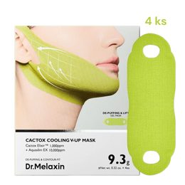Dr. MELAXIN Lifting masky na spodní část obličeje Cactox Cooling V-UP Mask Set (4 ks)