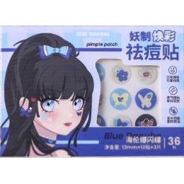 YAOZHI Obrázkové náplasti na akné Radiance Acne Pimple patch - Blue Danube (36 ks)