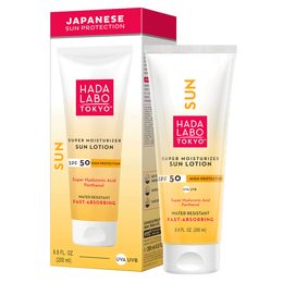 HADA LABO TOKYO SUN Mléko na opalování Super Moisturizer Sun Lotion SPF50 (200 ml)