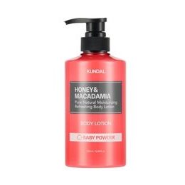 Kundal Přírodní tělové mléko Honey &amp; Macadamia Body Lotion Baby Powder (500 ml)