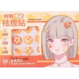 YAOZHI Obrázkové náplasti na akné Radiance Acne Pimple patch - Salt Soda (36 ks)