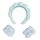 Cosmetic headband and anti-wicking bracelets - blue