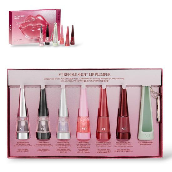 VT COSMETICS Set lesků na rty s výživou a efektem objemu Plump Lips Haul Special Edition Box