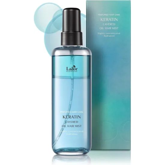 LA'DOR Vyživující a hydratační sprej na vlasy Keratin Layered Oil Hair Mist (130 ml)
