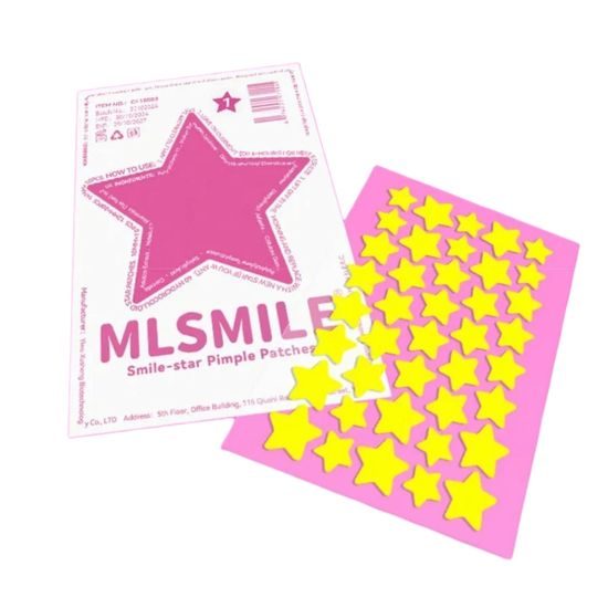 MLSMILE Barevné náplasti na akné Smile Star Pimple Patches - #01 Yellow (40 ks)