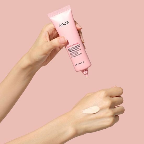 ANUA Make-up a báze Peach Niacin UV Tone Up Protection 01 Melting Peach (50 ml)