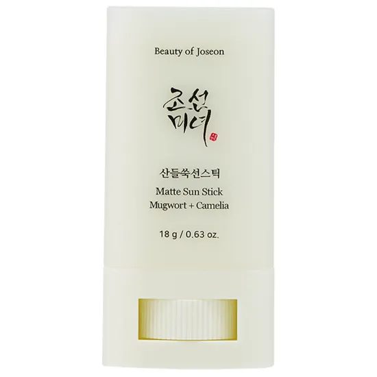BEAUTY OF JOSEON Opalovací tyčinka Matte Sun Stick Mugwort + Camelia SPF50+ PA++++ (18 g)