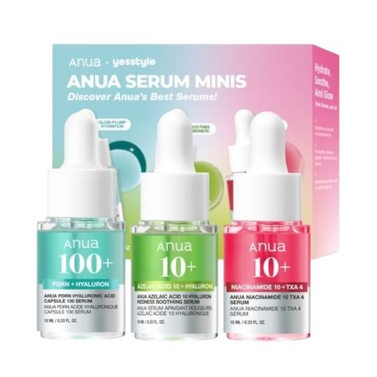 ANUA Set pleťových sér Exclusive Serum Minis Trio Set (3 ks)