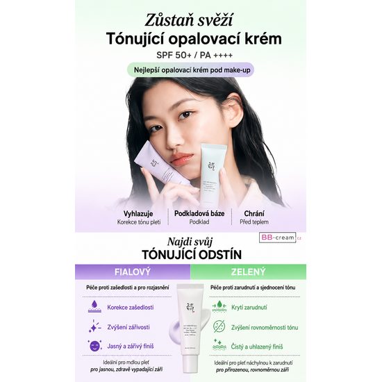 BEAUTY OF JOSEON Tónovací opalovací krém Stay Fresh Tone-Up Sunscreen Green SPF50+ PA++++ (50 ml)