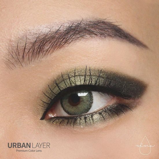 Barevné čočky - dioptrické - CLOUD R GREEN (2 čočky)