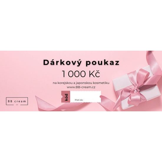 Dárkový poukaz 1 000 Kč (elektronický)