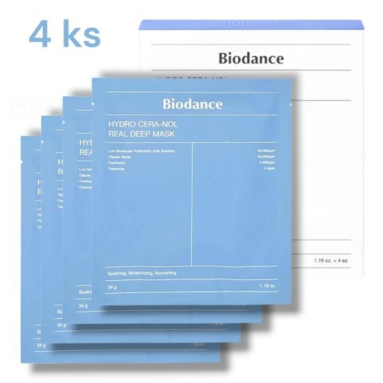 BIODANCE Hydrogelová pleťová maska Hydro Cera-nol Real Deep Mask (4 ks)