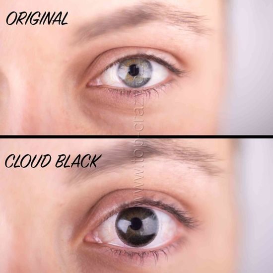 Barevné čočky (2 čočky) Cloud Black