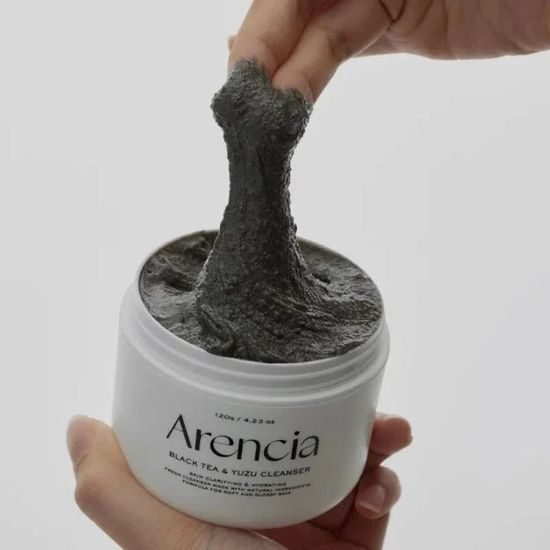 ARENCIA Čisticí a odličovací balzám Black Tea & Yuz Rice Mochi Cleanser (120 g)