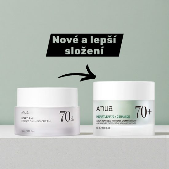 ANUA Zklidňující a hydratační pleťový krém Heartleaf 70 Intense Calming Cream (50 ml)
