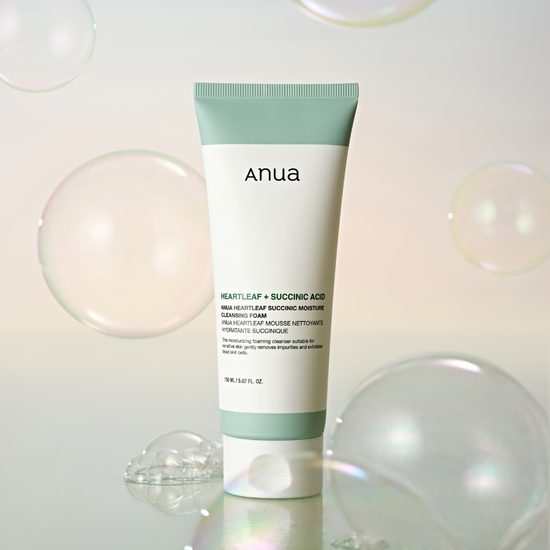 ANUA Čisticí pěnový gel Heartleaf Succinic Moisture Cleansing Foam (150 ml)