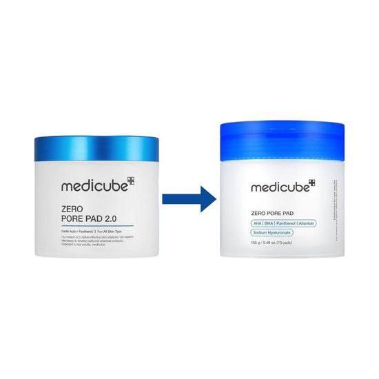 MEDICUBE Exfoliační polštářky na pleť Zero Pore Pad 2.0 (70 ks)