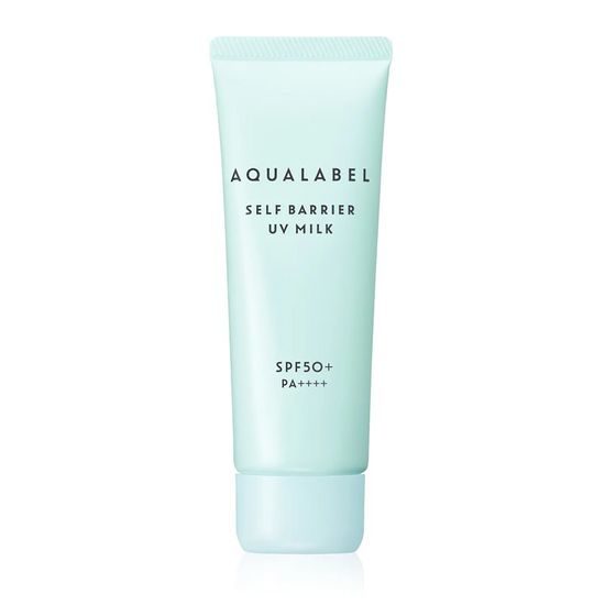 SHISEIDO AQUALABEL Opalovací krém 3v1 Self Barrier UV Milk SPF 50+ PA++++ (45 g)