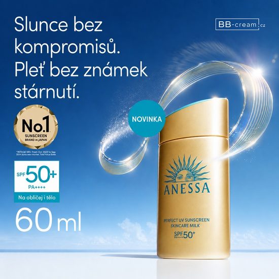 SHISEIDO ANESSA Opalovací mléko Perfect UV Sunscreen Skincare Milk SPF50+ PA++++ (60 ml)