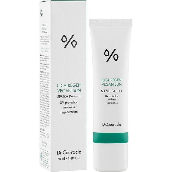DR. CEURACLE Opalovací krém Cica Regen Vegan Sun SPF50+ PA++++ (50 ml)