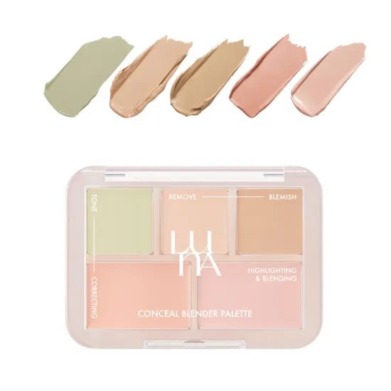 LUNA Paletka Conceal Blender Palette #01 Clear Cover