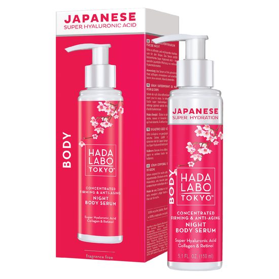 HADA LABO TOKYO RED Tělové noční sérum s anti-aging efektem Concentrated Firming & Anti-Aging Night Body Serum (150 ml)