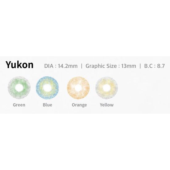 Barevné čočky (2 čočky) Yukon Blue