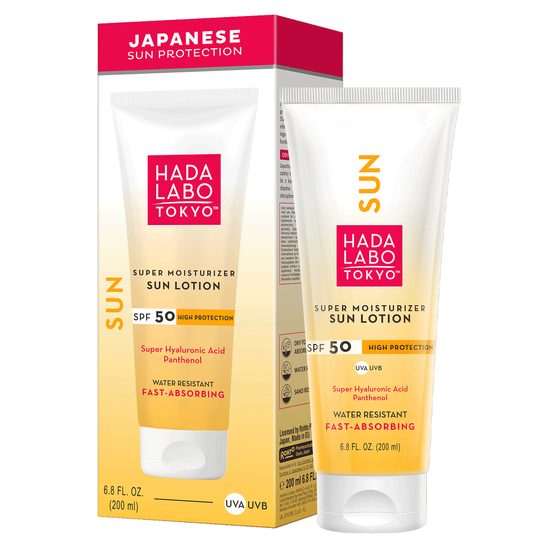HADA LABO TOKYO SUN Mléko na opalování Super Moisturizer Sun Lotion SPF50 (200 ml)