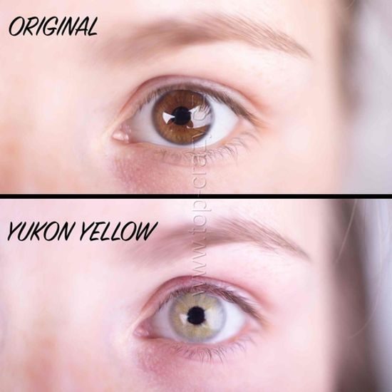 Barevné čočky (2 čočky) Yukon Yellow