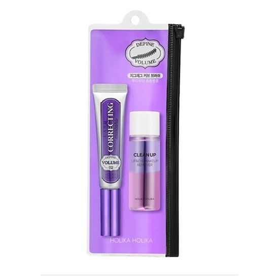 Holika Holika Řasenka a Lash Correcting Mascara 02 Define Volume Black + Odličovač remover