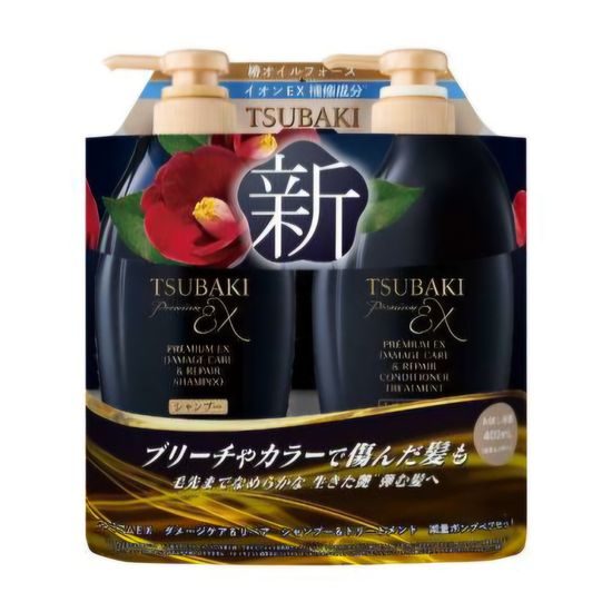 SHISEIDO TSUBAKI Prémiový šampon a kondicioner Premium EX Damage Care & Repair Shampoo & Treatment (400 ml + 400 ml)