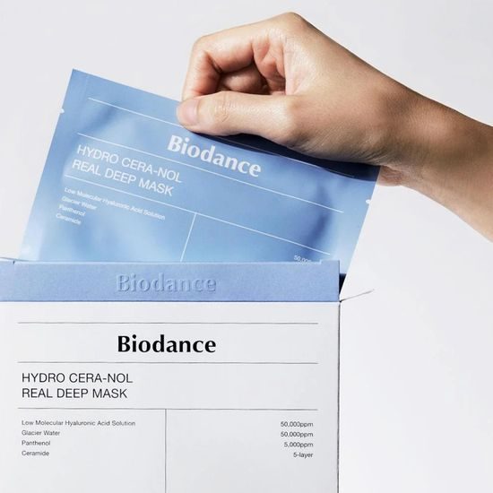 BIODANCE Hydrogelová pleťová maska Hydro Cera-nol Real Deep Mask (4 ks)
