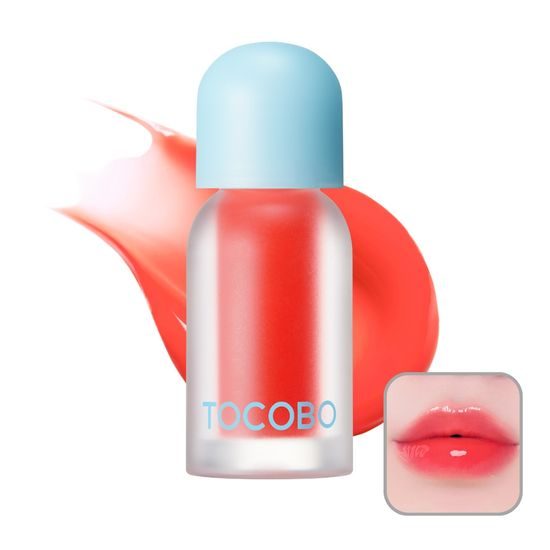 TOCOBO Lesk na rty s plump efektem Juicy Berry Plumping Lip Oil #15 Coral Soda