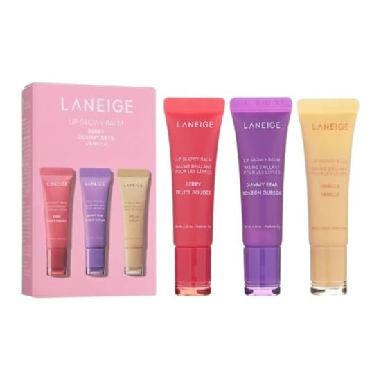 LANEIGE Set balzámů na rty Lip Glowy Balm Trio Set (3 x 10 g)
