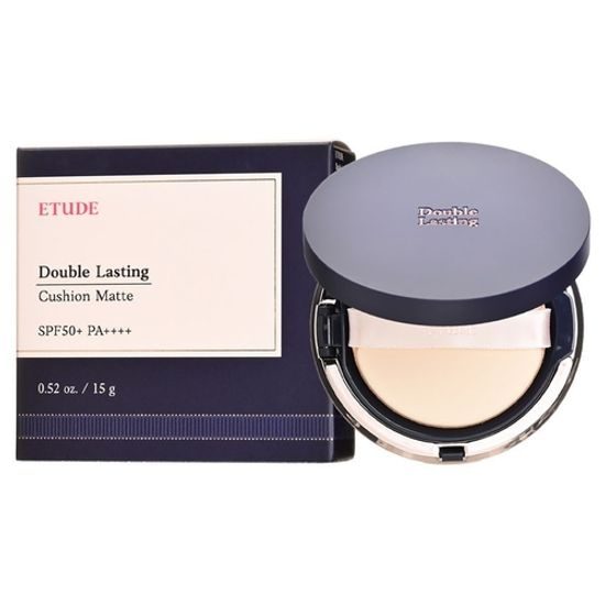 ETUDE Cushion s houbičkou Double Lasting Cushion Matte Odstín neutrální #23N1 Sand