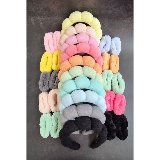 Cosmetic headband and anti-wicking bracelets - pink