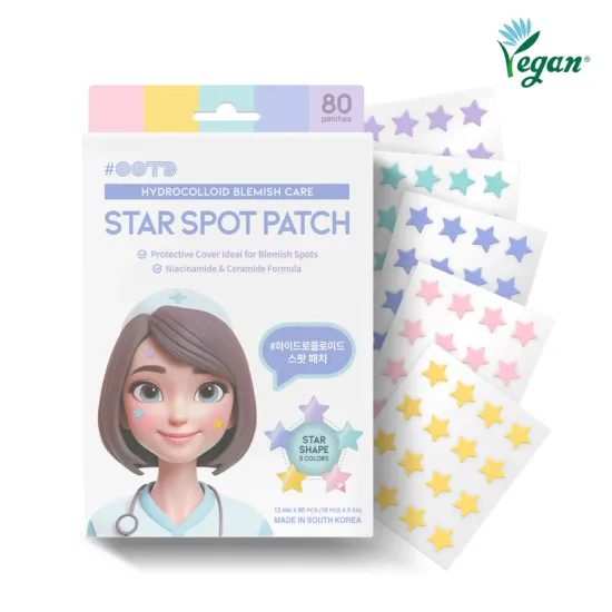 OOTD Náplasti na akné Star Spot Patch (80 ks)