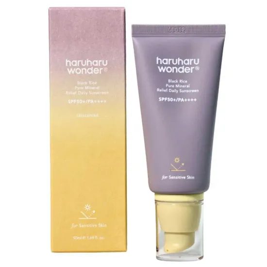 HARUHARU WONDER - Black Rice Pure Mineral Relief Daily Sunscreen SPF50+ PA++++ (50 ml)