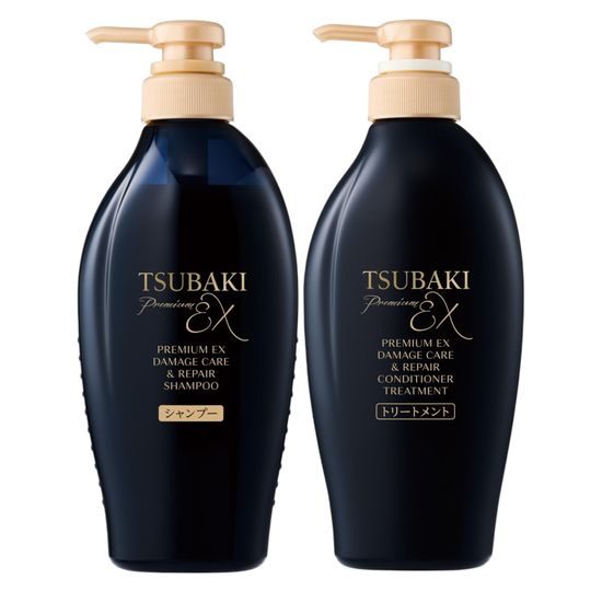 SHISEIDO TSUBAKI Prémiový šampon a kondicioner Premium EX Damage Care & Repair Shampoo & Treatment (400 ml + 400 ml)