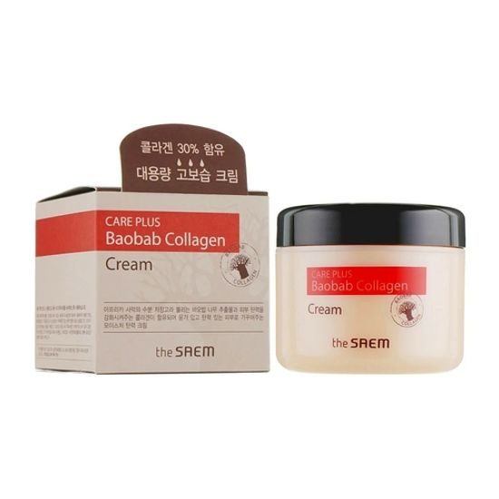 The Saem Pleťový krém Care Plus Baobab Collagen Cream (100 ml)