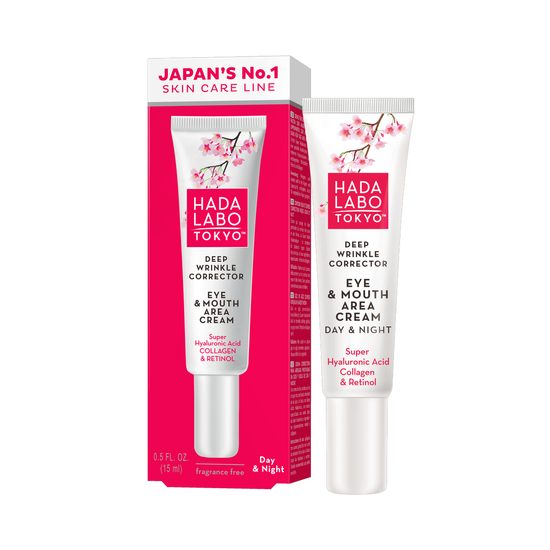 HADA LABO TOKYO RED Korekční krém na vrásky kolem úst a očí Deep Wrinkle Corrector Eye & Mouth Cream (15 ml)