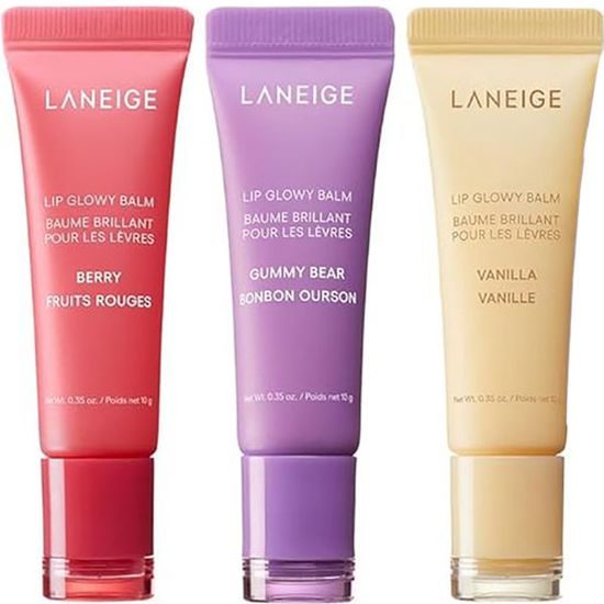 LANEIGE Set balzámů na rty Lip Glowy Balm Trio Set (3 x 10 g)