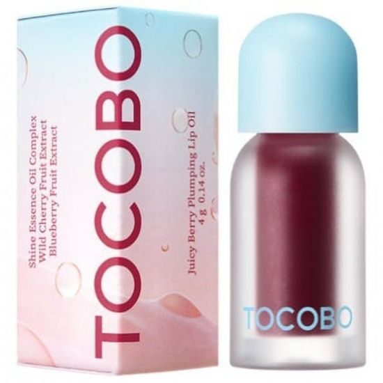 TOCOBO Lesk na rty s plump efektem Juicy Berry Plumping Lip Oil #07 Plum Jam