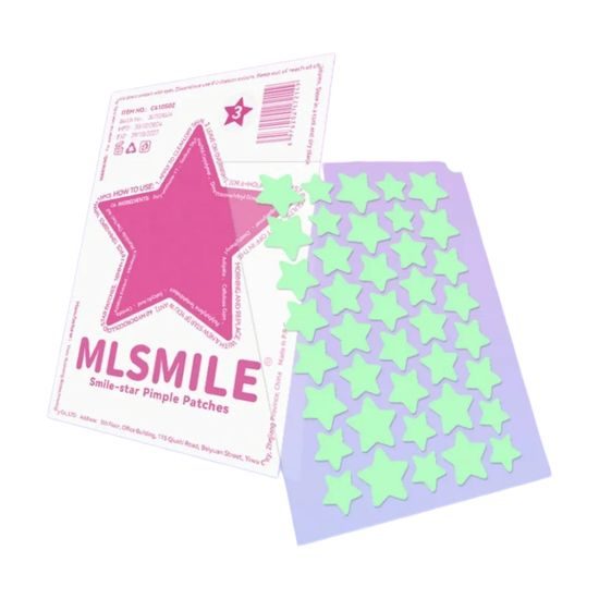MLSMILE Barevné náplasti na akné Smile Star Pimple Patches - #03 Green (40 ks)