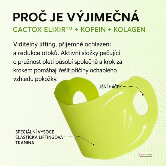 Dr. MELAXIN Lifting maska na spodní část obličeje Cactox Cooling V-UP Mask (1 ks)